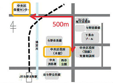 保健センター、区役所配置